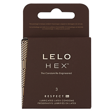 Lelo HEX Respect XL Condoms, 3 Pack