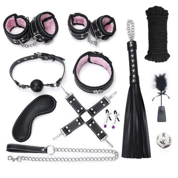Epsom Stripe Bondage Set 8PCs